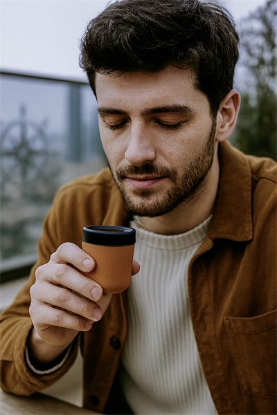 Küçük Çömlek Espresso Bardağı - Siyah