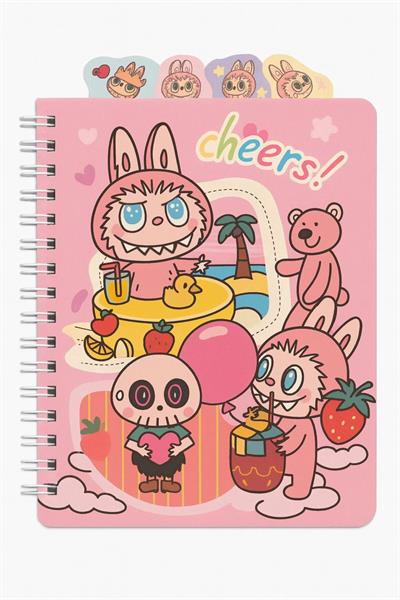 LABUBU SERT KAPAK MIKNATISLI DEFTER YAVRUAĞZI