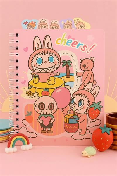 LABUBU SERT KAPAK MIKNATISLI DEFTER YAVRUAĞZI
