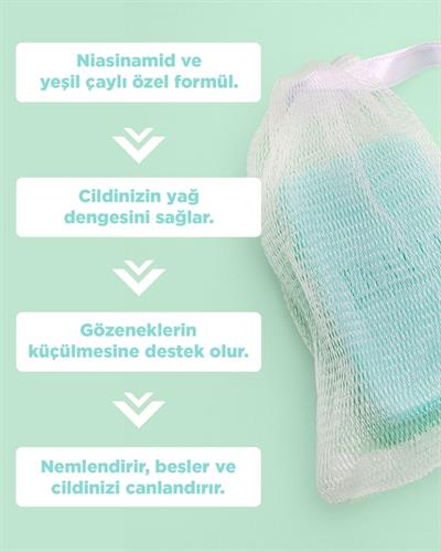 Leke Gidermeye & Canlandırmaya Yardımcı Niacinamide Ve Yeşil Çay Özlü Lifli Sabun 140Gr