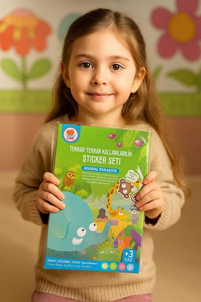 Lino Tekrar Kullanılabilir Sticker Seti (Hayvanlar)