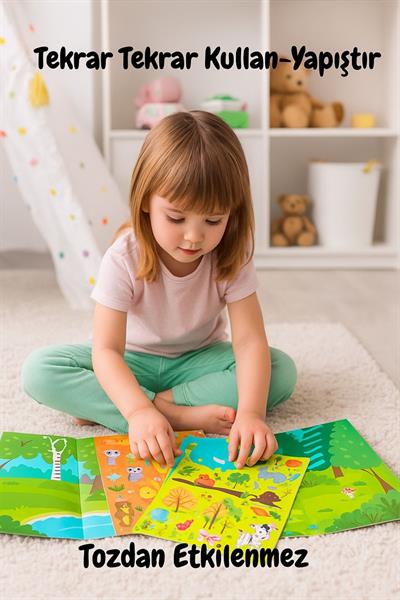 Lino Tekrar Kullanılabilir Sticker Seti (Hayvanlar)