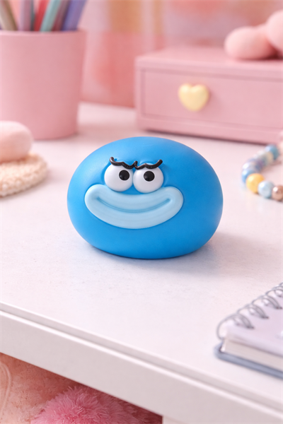 Mavi Gülen Yüz Top Squishy