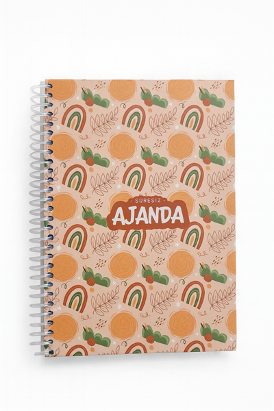 Mini Gökkuşağı Stickerlı Spiral Defter