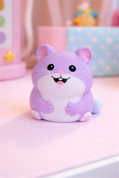 Mor Oturan Squishy Fare