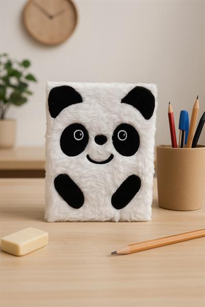 Beyaz Panda Peluş Defter