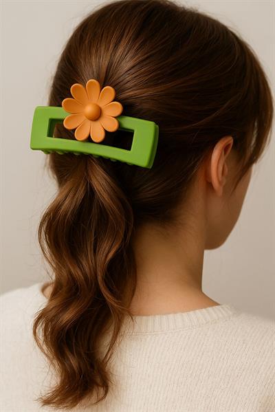 PAPATYA FİGÜRLÜ DİKDÖRTGEN MODEL MANDAL TOKA