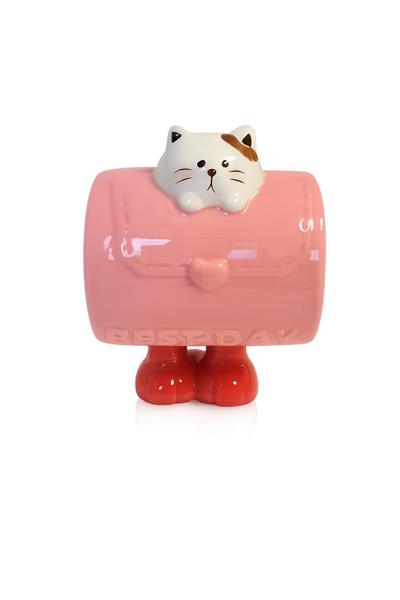 Pati Saplı Kedi Porselen Kupa
