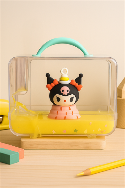 PEMBE KUROMİ SARI  SULU BAVUL KALEMLİK