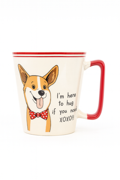 Pembroke Welsh Corgi Sözlü Kulplu Kupa