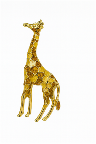 RENKLİ MOZAİK ZÜRAFA İĞNELİ BROŞ