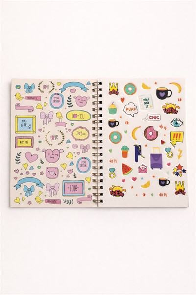 Romantik Benim Ajandam Stickerlı Plan Ajandası 18X24cm