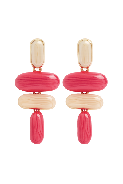 SALLANTILI PEMBE KAPSÜL KÜPE