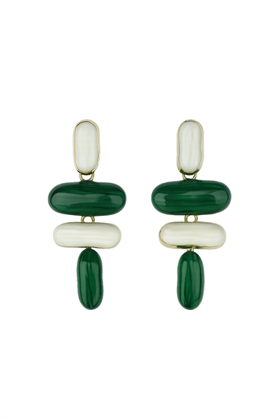 SALLANTILI YEŞİL KAPSÜL KÜPE