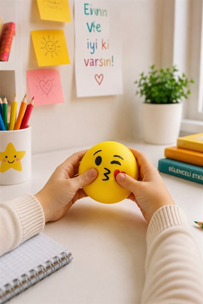 Sarı Öpücük Emoji Sukuşi