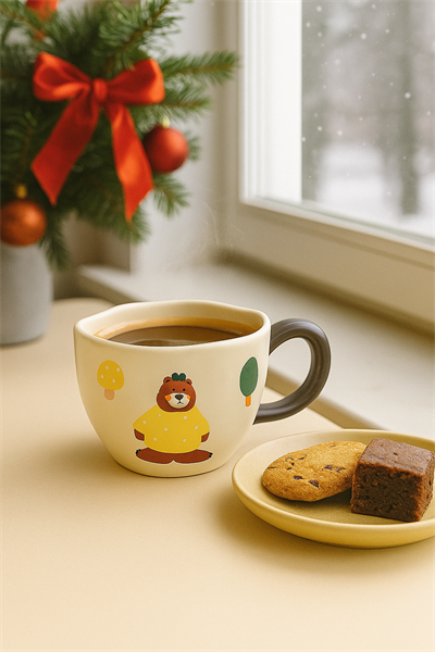 Sevimli Ayıcıklar Kulplu Fincan