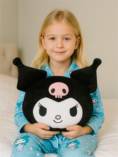 Siyah Kuromi Peluş Yastık