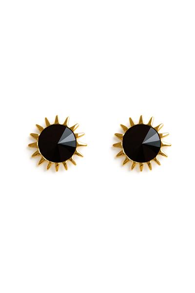 SİYAH TAŞLI GÜNEŞ KÜPE