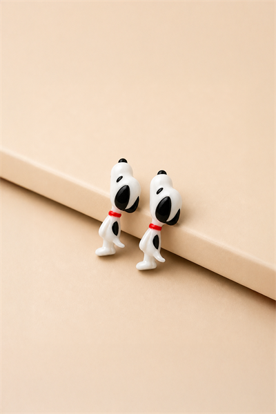 Snoppy 3 D Küpe