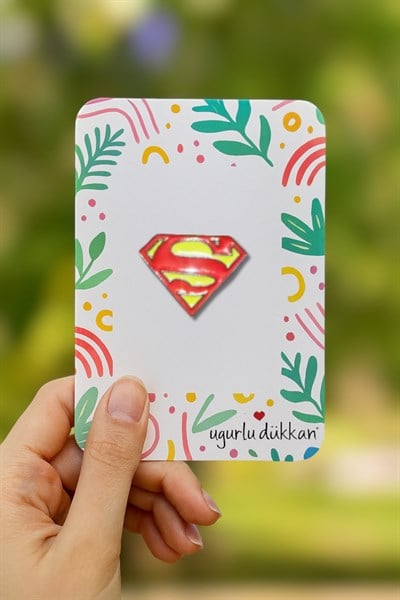 Superman Logosu Rozeti