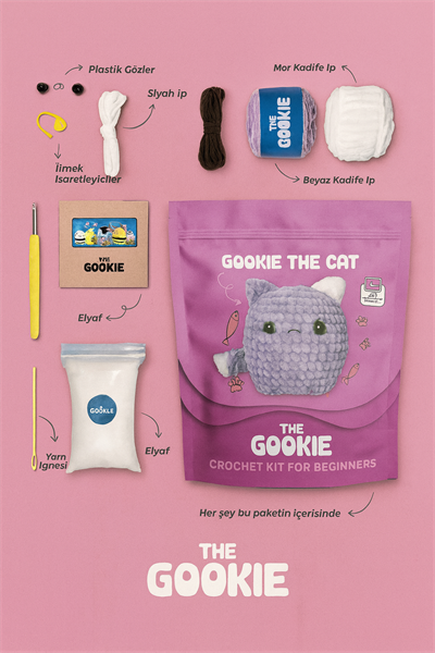 THE GOOKIE AMIGURUMI CROCHET KITS CAT