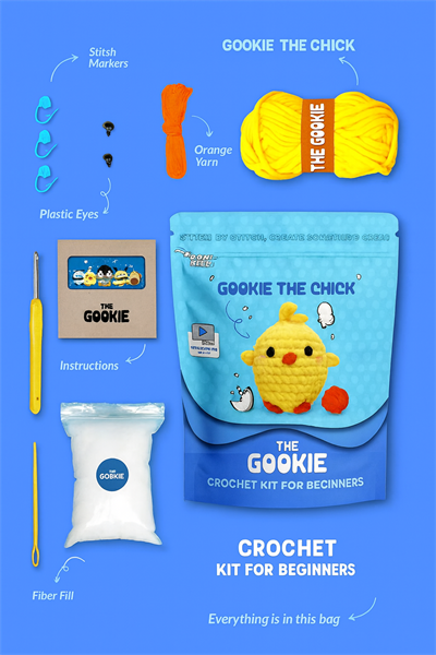 THE GOOKIE AMIGURUMI CROCHET KITS CHICK