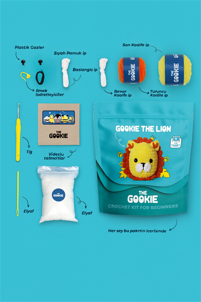 THE GOOKIE AMIGURUMI CROCHET KITS LION