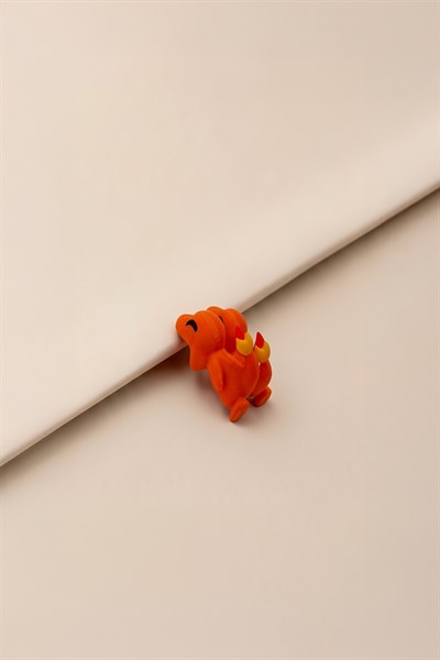 Turuncu Charmander 3 D Küpe