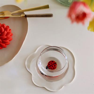 Uğur Böceği Cam Bardak