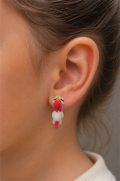 Unicorn 3 D Küpe