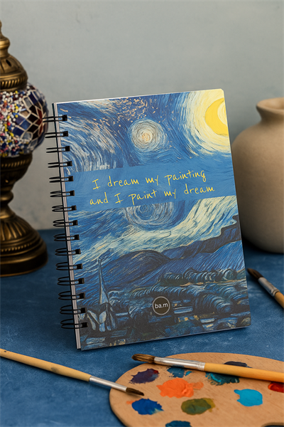YILDIZLI GECE TASARIMLI PLANNER DEFTER