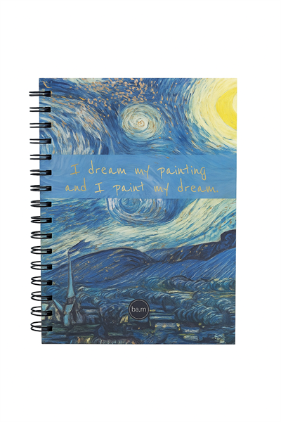 YILDIZLI GECE TASARIMLI PLANNER DEFTER