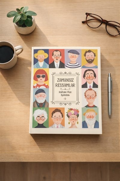 Zamansız Ressamlar Stickerlı Plan Ajandası I 16,5X20cm