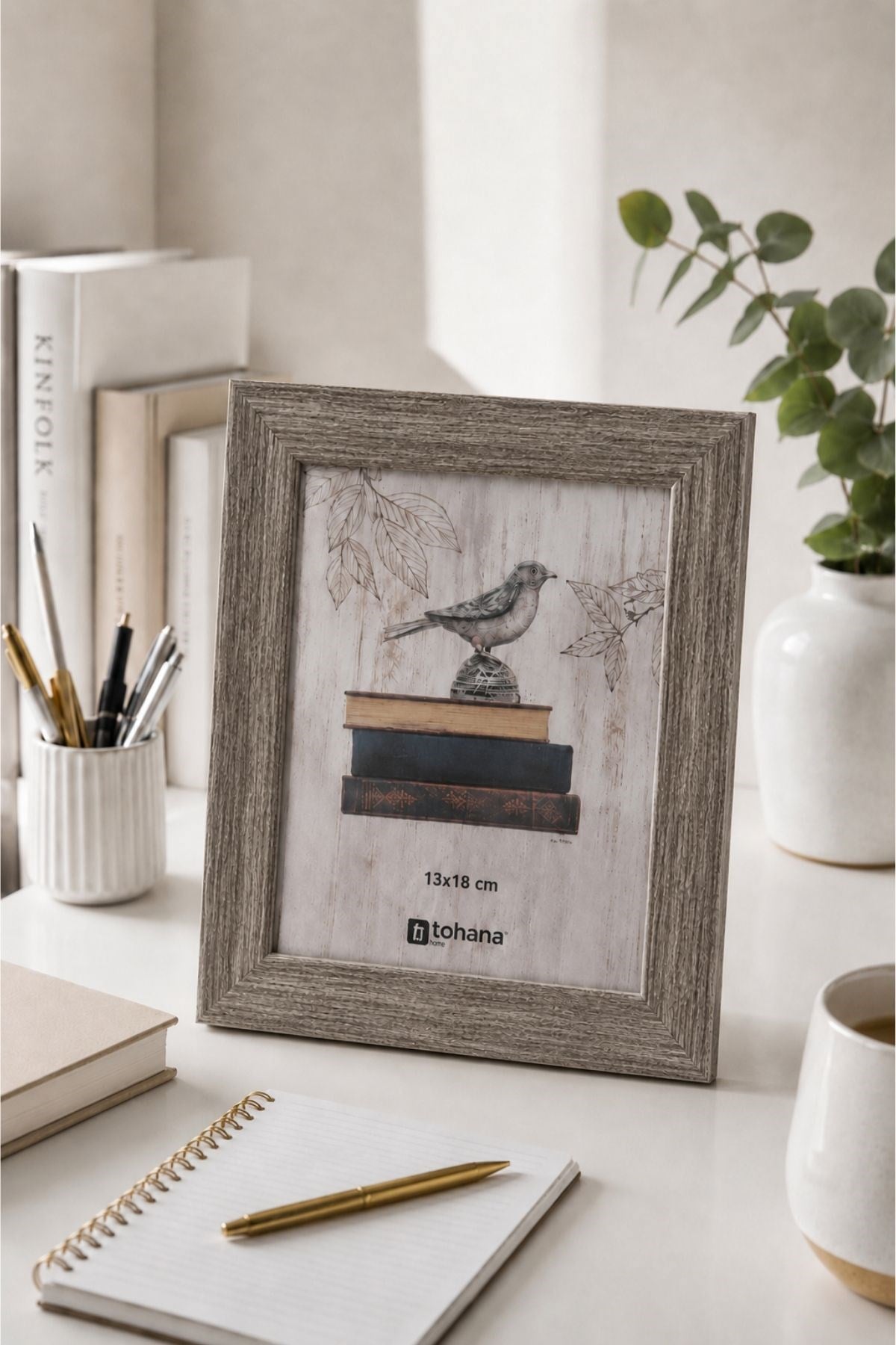 13X18 Cm Eskitilmiş Ahşap Görünümlü Masa Üstü Çerçeve