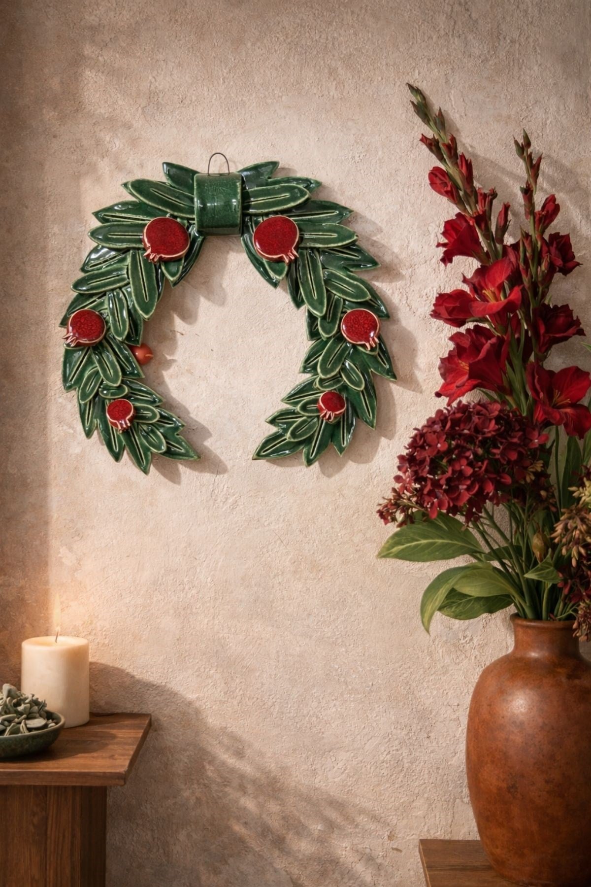 18 cm Çelenk Duvar Dekoru