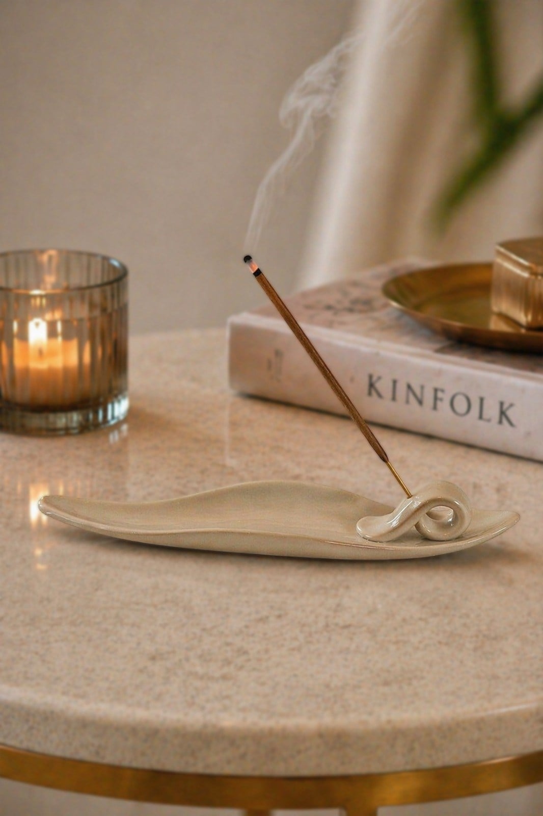 23 Cm Gaga Figür Krem Sandal Tütsülük