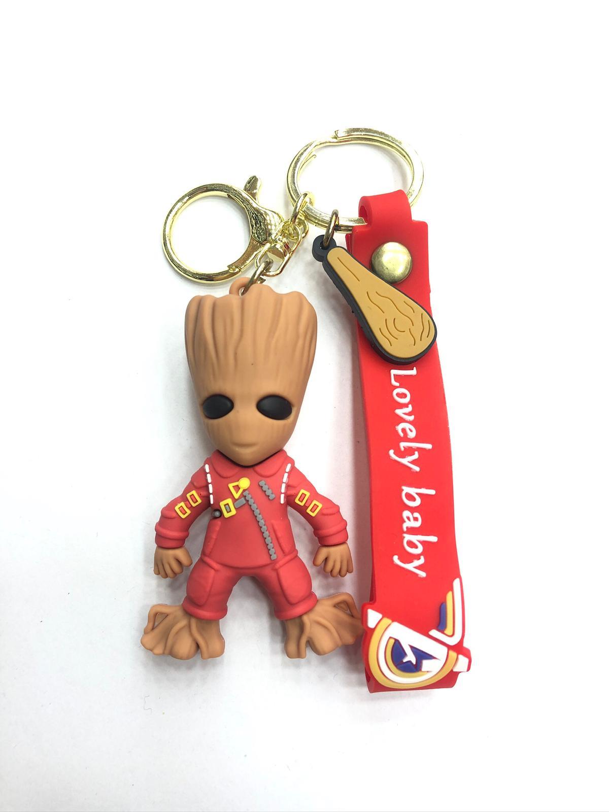 3D Groot Silikon Anahtarlık