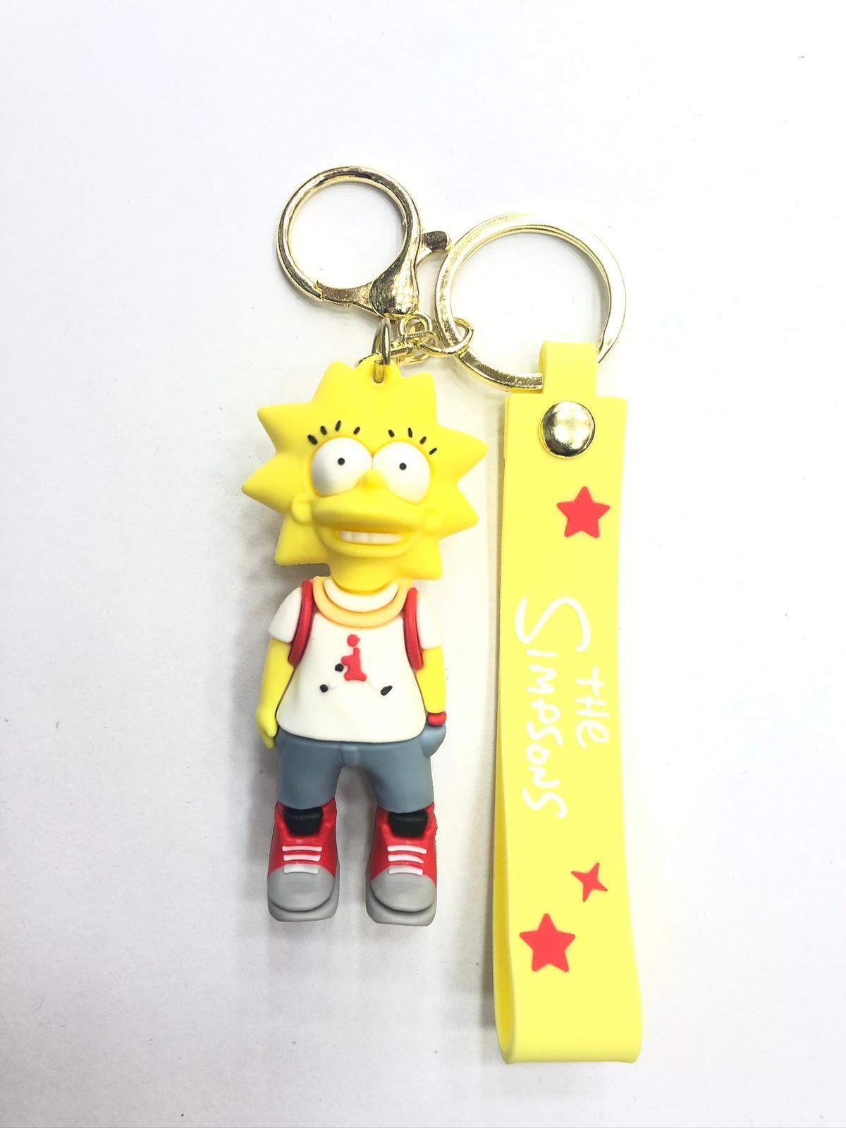 3D Lisa Sımspons Silikon Anahtarlık