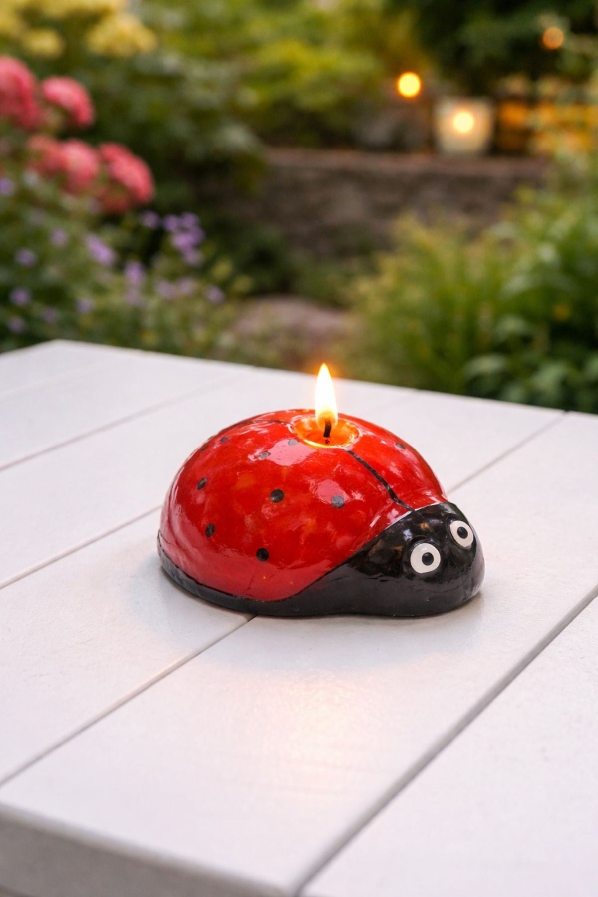 4 Cm Tombik Uğur Böceği Mum