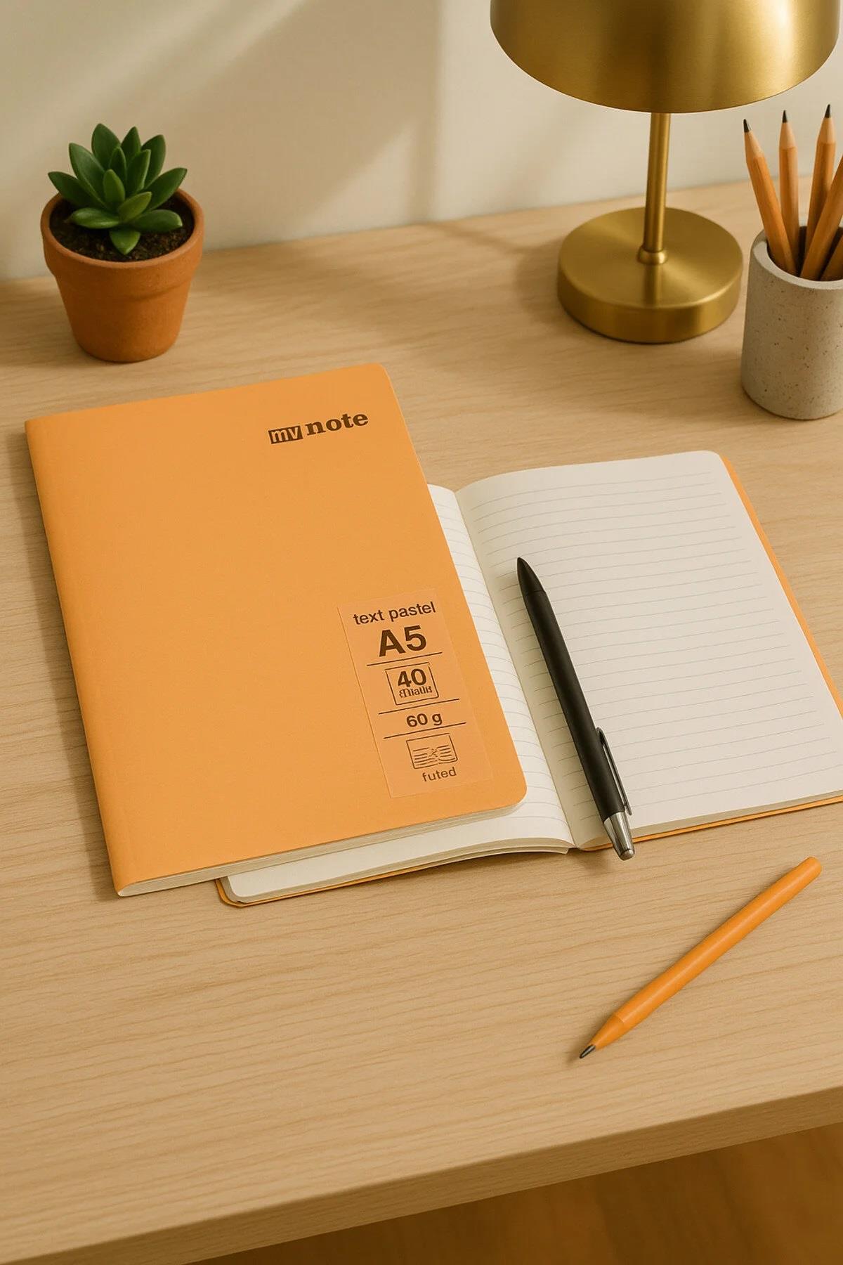 A5 Text Pastel Çizgili Defter 40 Yp.