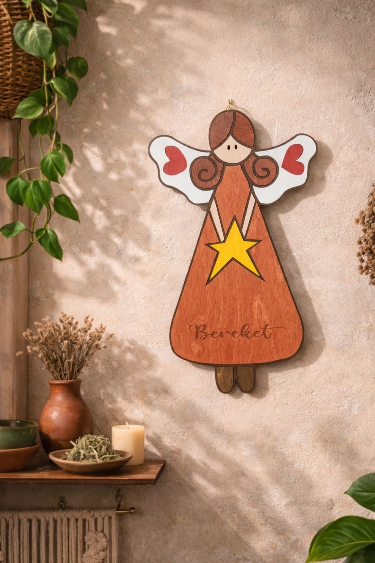 Ahşap Melek bereket