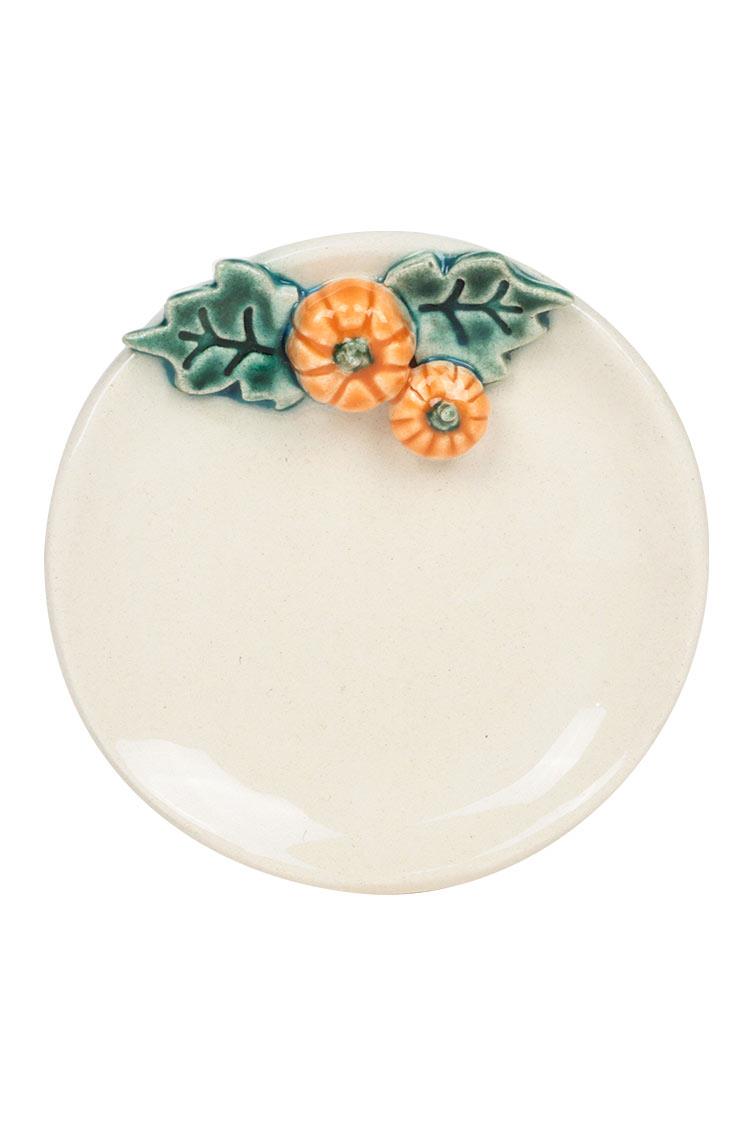 Bal Kabak Kabartmalı El Yapımı Tabak (12 cm)