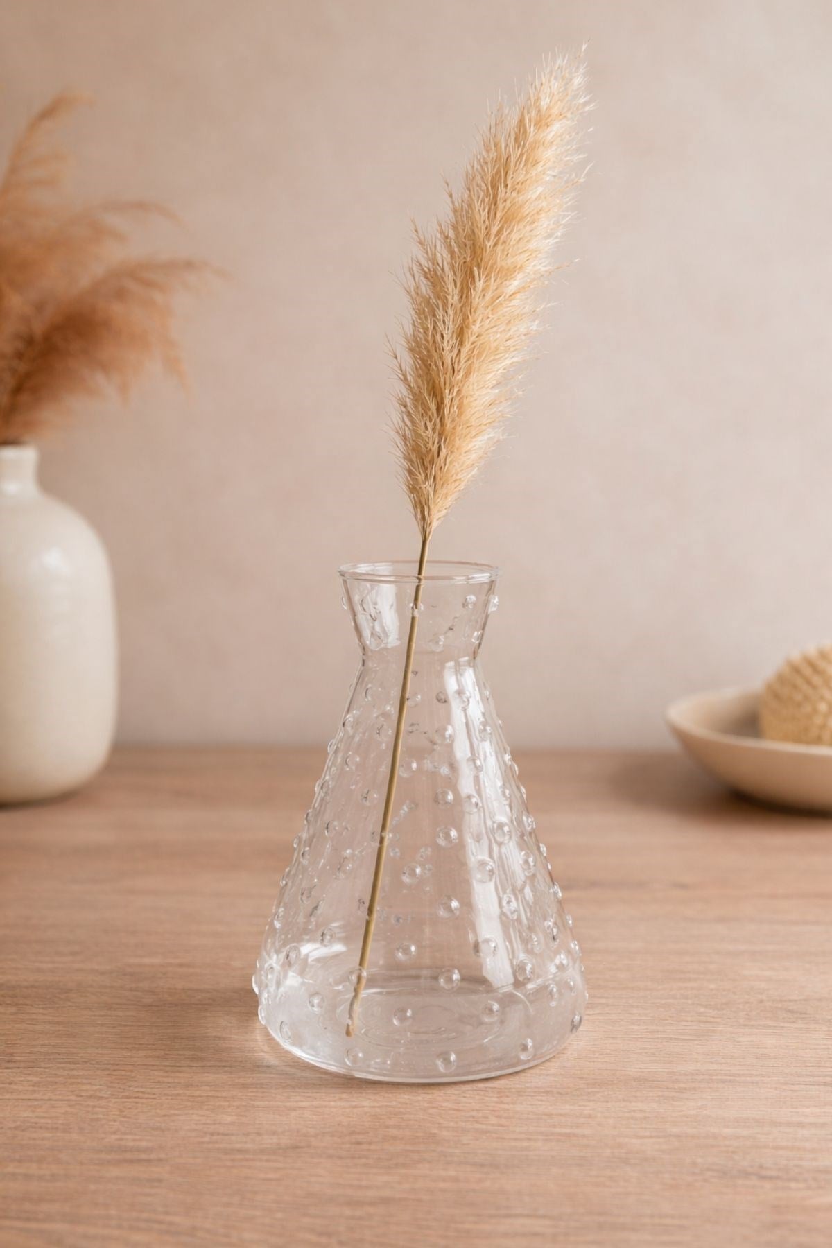 Bubble Desenli Cam Vazo