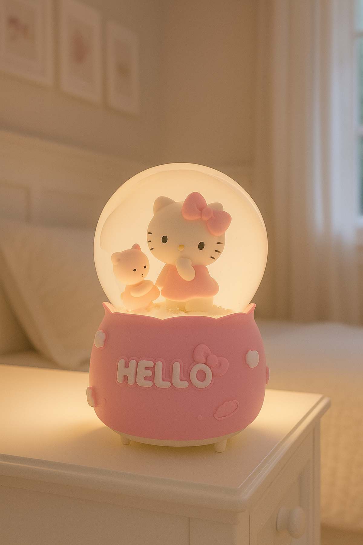 Büyük Hello Kıtty ve Ayıcık Kar Küresi