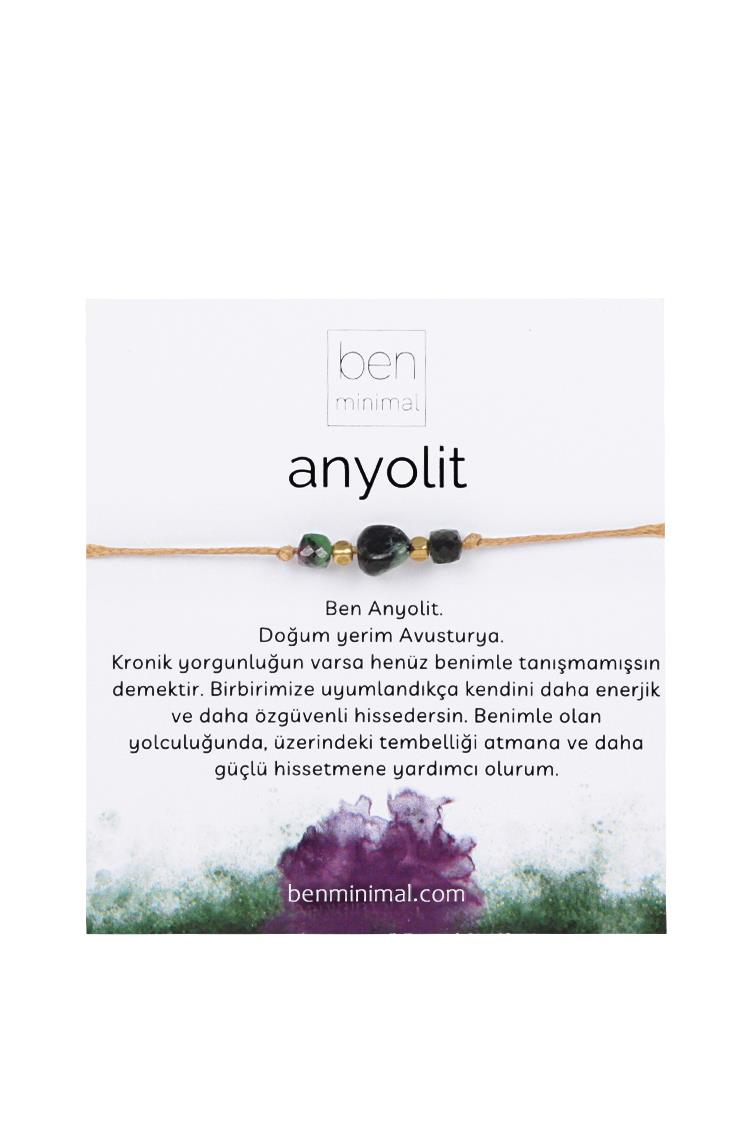Doğal Taşlı Bileklik - Anyolit Taşı