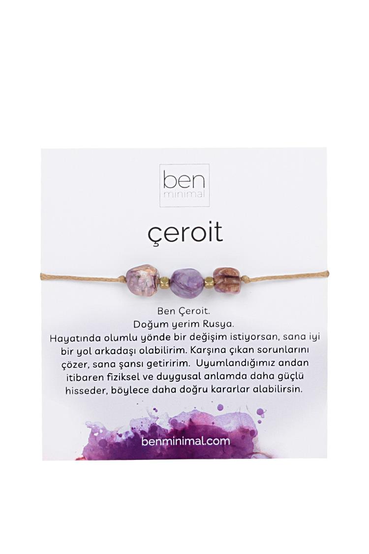 Doğal Taşlı Bileklik - Çeroit Taşı