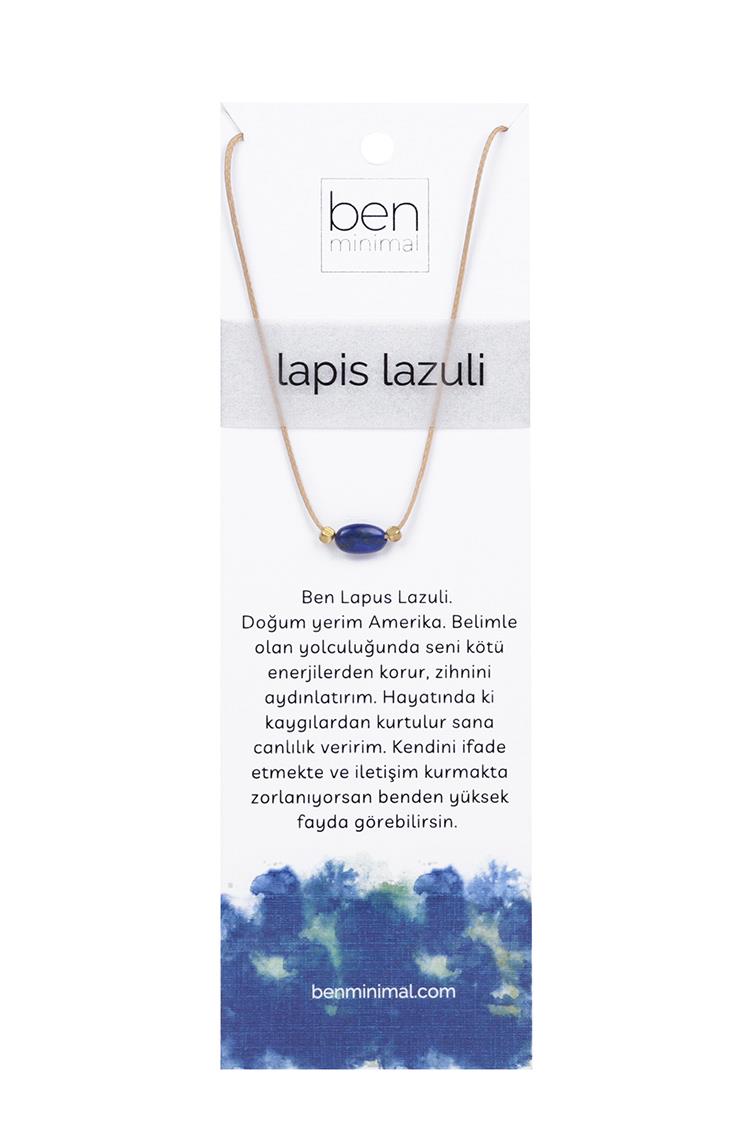 Doğal Taşlı Kolye - Lapis Lazuli