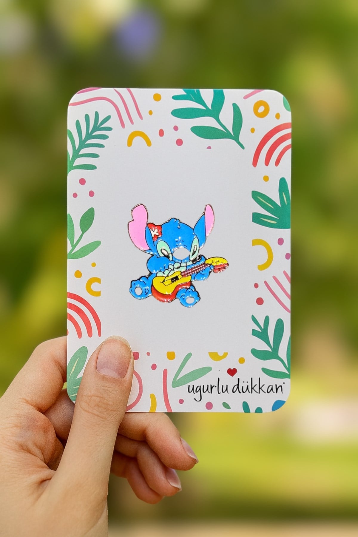 Gitar Çalan Stitch Rozeti