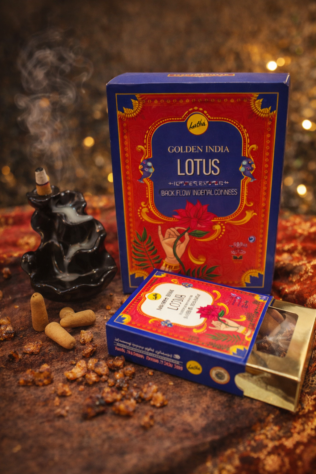 Golden İndia LotusTers Akış Tütsü