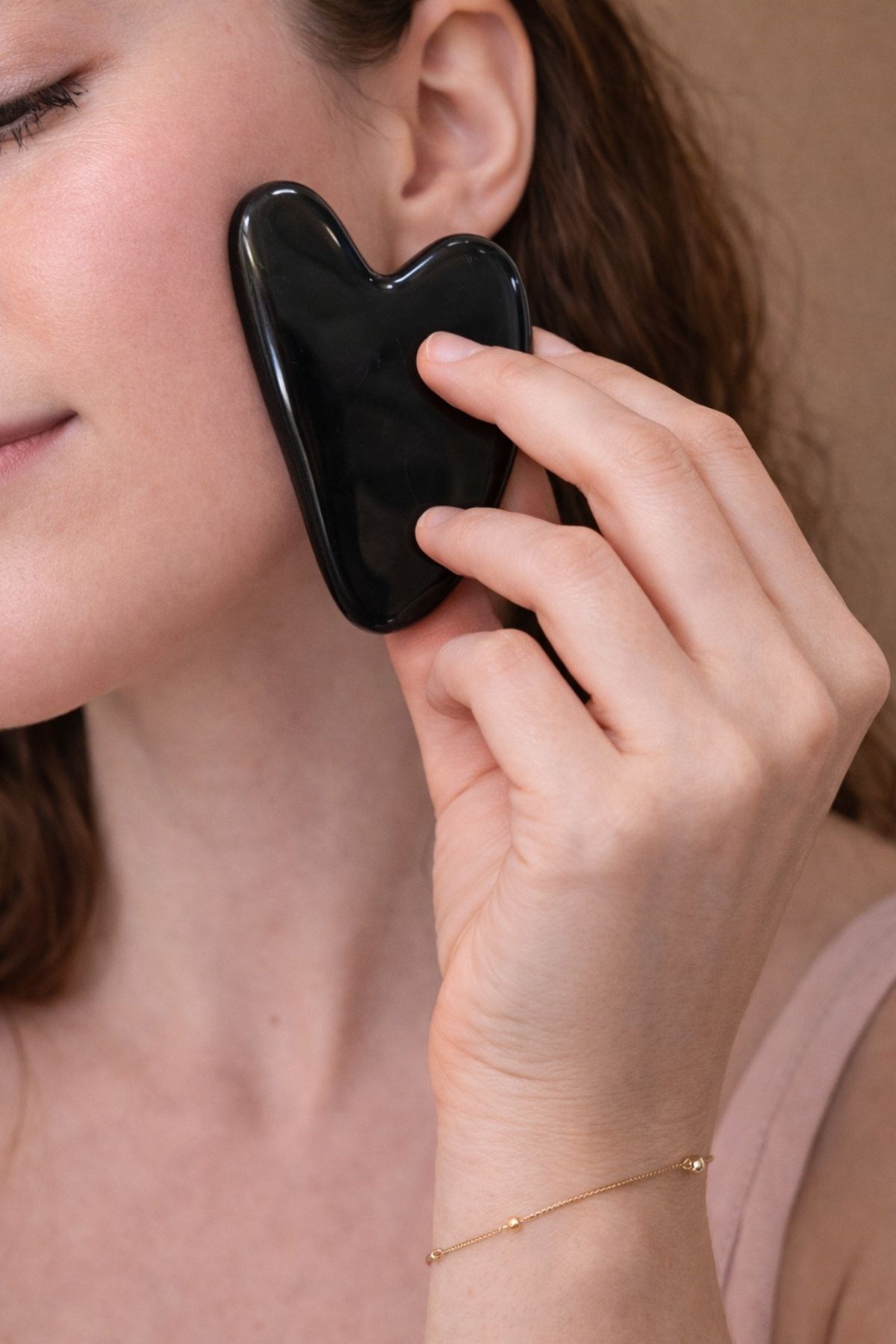 Gua Sha Siyah Onix Taş